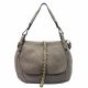  Dámska kožená kabelka VS 006 taupe, crossbody 36 x 30 x 14 cm