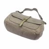  Dámska kožená kabelka VS 006 taupe, crossbody 36 x 30 x 14 cm