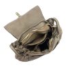  Dámska kožená kabelka VS 006 taupe, crossbody 36 x 30 x 14 cm