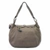  Dámska kožená kabelka VS 006 taupe, crossbody 36 x 30 x 14 cm