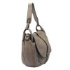  Dámska kožená kabelka VS 006 taupe, crossbody 36 x 30 x 14 cm