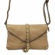  VS 013 taupe dámska kožená kabelka 28 x 17 x 6 cm