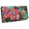  Dámska kožená peňaženka Rovicky R-N22-ART-18 s farebným kvetinovým vzorom 18 x 8,5 x 3,5 cm