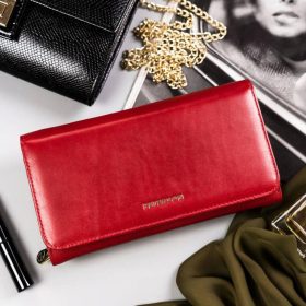    Peterson PTN 421077-SG červená dámska kožená peňaženka 18,5 x 9,5 x 3 cm