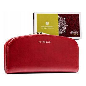    Peterson PTN 42123-SG červená dámska kožená peňaženka 18,5 x 10 x 3,5 cm