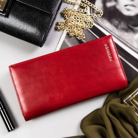    Peterson PTN 421431-SG červená dámska kožená peňaženka 10 x 19 x 2,5 cm