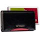  Peterson PTN PL-466.01 čierno-červená peňaženka z hovädzej kože 15 x 9 x 3 cm