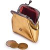 VerMari GM MET-1 žltá dámska kožená peňaženka 7 x 7 x 2 cm  