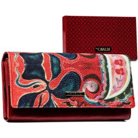    Dámska kožená peňaženka Cavaldi červená 16,5 × 9,5 cm, RFID