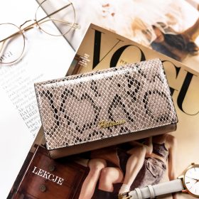    Peterson PTN SM-466 šedá dámska peňaženka z hovädzej kože