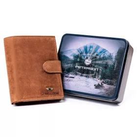    Peterson PTN 339Z 2-1-5 hnedá pánska kožená peňaženka 12,5 x 9,5 x 2 cm