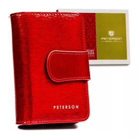    Peterson PTN 425214-SH červená dámska kožená peňaženka 9 x 13 x 3,5 cm