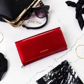    Peterson PTN 42100-SH červená dámska kožená peňaženka 19,5 x 10 x 3,5 cm