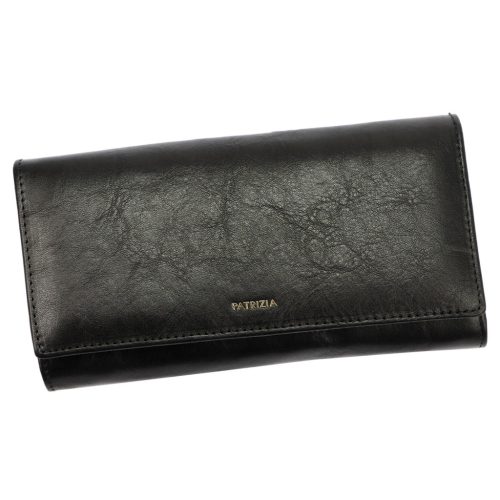  PATRIZIA IT-122 RFID čierna dámska peňaženka z hovädzej kože 19,5 x 10 x 4 cm