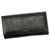  PATRIZIA IT-122 RFID čierna dámska peňaženka z hovädzej kože 19,5 x 10 x 4 cm