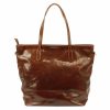  Dámska kožená taška cez rameno Marco hnedá, shopper 42 x 33 x 15 cm