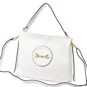    Luka 20-043 DOLLARO biela dámska kožená kabelka 31 x 25 x 12 cm