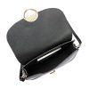  Dámska kožená kabelka cez rameno Luka 20-044 čierna 23 x 17 x 8,5 cm