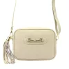  Dámska kožená kabelka cez rameno, crossbody, béžová Luka 20-040, rozmery 21 x 15,5 x 8 cm