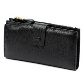    Eslee 3023 čierna dámska peňaženka z hovädzej kože 19 x 10,5 x 3 cm