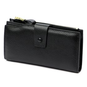    Eslee 3023 čierna dámska peňaženka z hovädzej kože 19 x 10,5 x 3 cm
