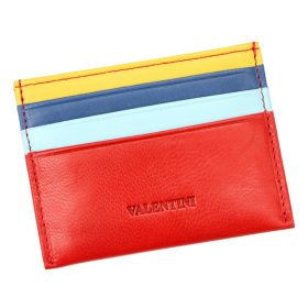   Valentini 1836 P075 červená pánska kožená peňaženka 10 x 7,5 x 1,5 cm