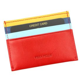    Valentini 1836 P075 červená pánska kožená peňaženka 10 x 7,5 x 1,5 cm