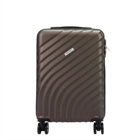    Kabínový kufor Gregorio hnedý ABS tvrdostenný 55 x 38 x 22 cm