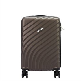    Kabínový kufor Gregorio hnedý ABS tvrdostenný 55 x 38 x 22 cm