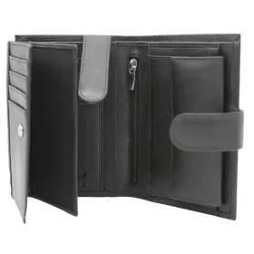    Peterson MR-03L-CN čierna pánska kožená peňaženka 9,5 x 13 x 2,5 cm