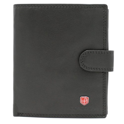 Peterson MR-05L-CN čierna pánska kožená peňaženka 11 x 13 x 2,5 cm