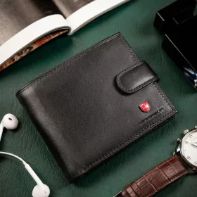    Peterson MR-11L-CN čierna pánska kožená peňaženka 12 x 10 x 2 cm