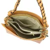  Dámska kožená kabelka MiaMore 01-050 DOLLARO hnedá 31 x 26 x 13 cm