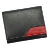  Dámska kožená peňaženka Albatross GN LW-S02 PIPE čierno-červená 10,7 x 9 x 2,5 cm