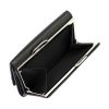  Dámska kožená peňaženka Albatross GN LW-S03 PIPE čierno-červená 12 x 9,5 x 2,8 cm