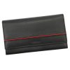  Dámska kožená peňaženka Albatross GN LW-L03 PIPE čierna 18,5 x 9,5 x 2,5 cm
