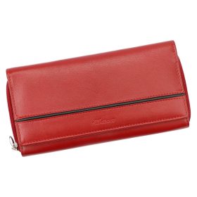    Dámska kožená peňaženka Albatross GN LW-L04 PIPE červená 19 x 9,5 x 3 cm