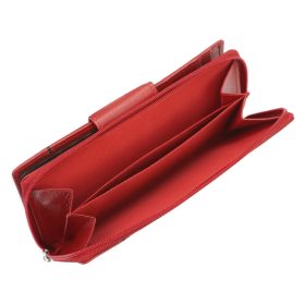    Dámska kožená peňaženka Albatross GN LW-L05 PIPE červená 10 x 18,5 x 2,8 cm