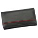  Dámska kožená peňaženka Albatross GN LW-L06 PIPE čierno-červená 18,5 x 9,5 x 2,8 cm