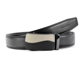    Pierre Cardin 551 HY08 čierny automatický pánsky kožený opasok 120 x 3,5 cm