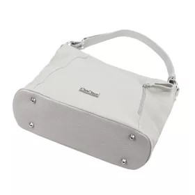    MiaMore 01-045 taupe dámska kožená taška cez rameno 35 x 30 x 13 cm