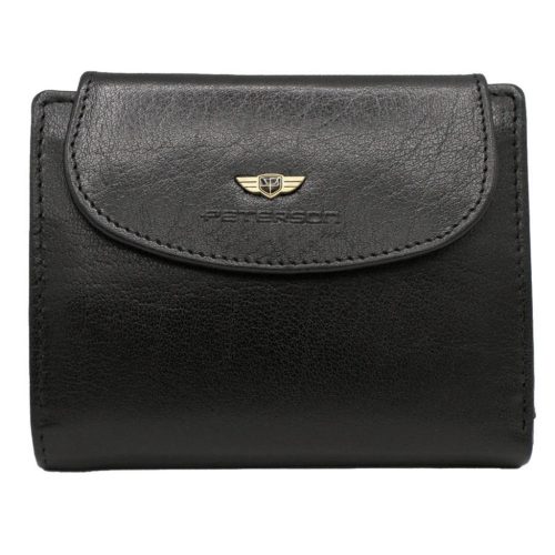 Peterson PTN 405-BO fekete női bőr pénztárca 12 x 9 x 2.5 cm 