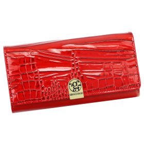    Gregorio AL-100 červená dámska kožená peňaženka 18,5 x 9,5 x 4 cm