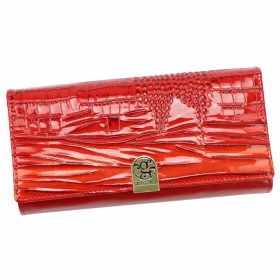    Gregorio AL-122 červená dámska kožená peňaženka 19,5 x 10 x 4 cm