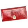  Gregorio GL-122 červená dámska peňaženka z hovädzej kože 19,5 x 10 x 4 cm