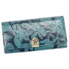  Dámska peňaženka Gregorio HL-100 s kvetinovým vzorom v modrej farbe 19,5 x 9,5 x 4 cm