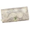 Dámska kožená peňaženka Gregorio HL-106 s kvetinovým vzorom béžovej farby 19 x 10 x 4 cm