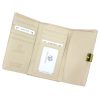  Dámska kožená peňaženka Gregorio HL-108 béžovej farby s kvetinovým vzorom 14,5 x 9 x 3,8 cm