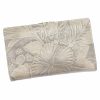  Dámska kožená peňaženka Gregorio HL-108 béžovej farby s kvetinovým vzorom 14,5 x 9 x 3,8 cm