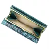  Dámska kožená peňaženka Gregorio HL-108 s modrým kvetinovým vzorom 14,5 x 9 x 3,8 cm